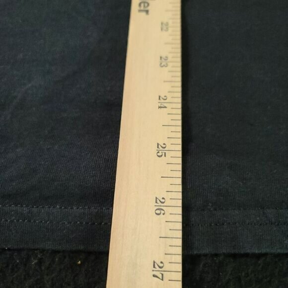 Delta Pro Weight Mens T-Shirt Black Size Medium Cotton Pullover Short Sleeve - Picture 4 of 12